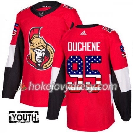 Dětské Hokejový Dres Ottawa Senators Matt Duchene 95 2017-2018 USA Flag Fashion Černá Adidas Authentic